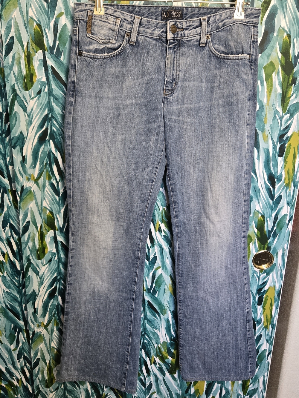 Armani Jeans Light Wash Bootcut Jeans
